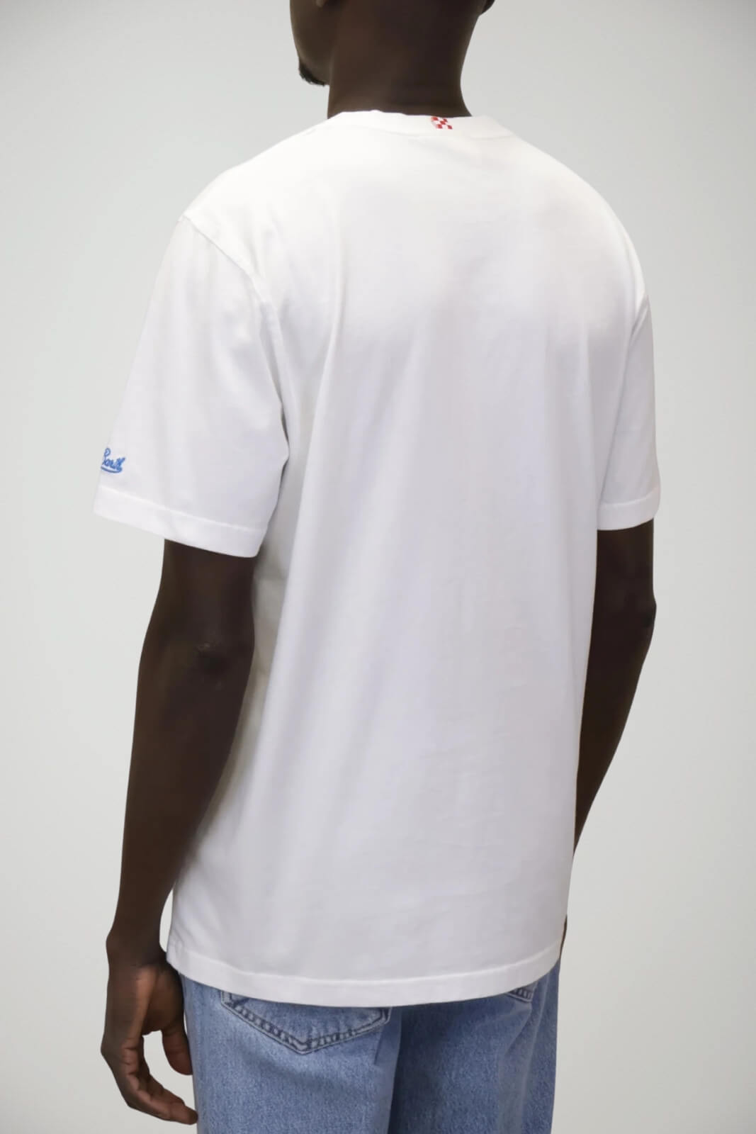 T-shirt in cotone a maniche corte da uomo MC2 Saint Barth