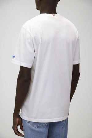 T-shirt in cotone a maniche corte da uomo MC2 Saint Barth