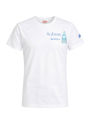 T-shirt da uomo MC2 Saint Barth a maniche corte con ricamo 