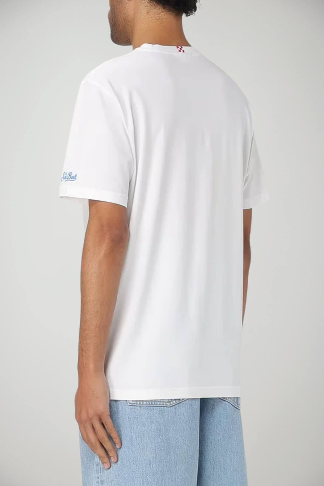 T-shirt da uomo MC2 Saint Barth a maniche corte con ricamo 