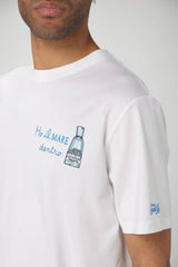 T-shirt da uomo MC2 Saint Barth a maniche corte con ricamo 