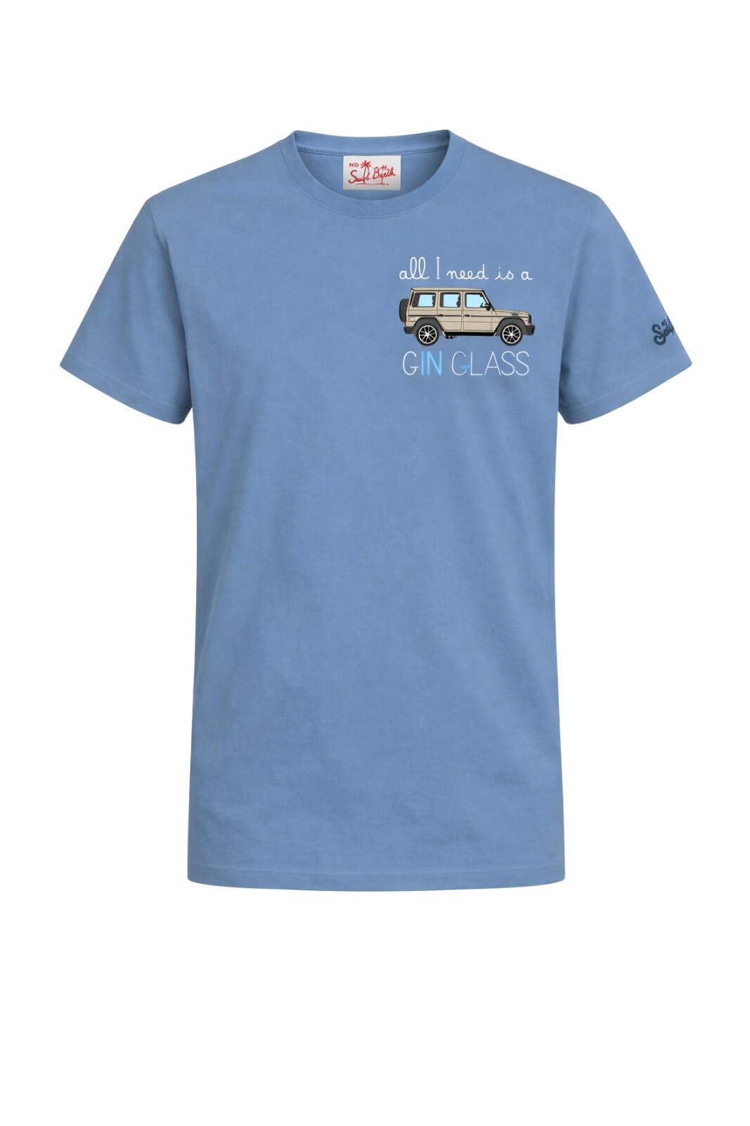 T-shirt da uomo in cotone con stampa e maniche corte
