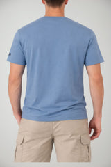 T-shirt da uomo in cotone con stampa e maniche corte