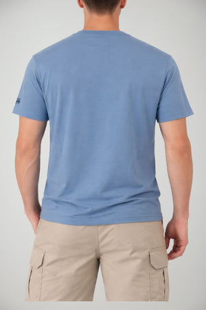 T-shirt da uomo in cotone con stampa e maniche corte