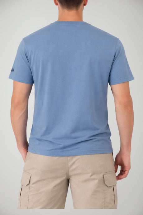 T-shirt da uomo in cotone con stampa e maniche corte
