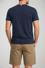 T-shirt da uomo MC2 Saint Barth con ricamo a maniche corte