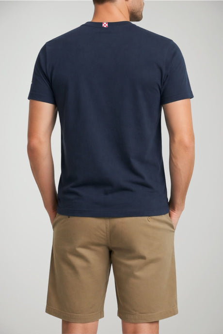 T-shirt da uomo MC2 Saint Barth con ricamo a maniche corte