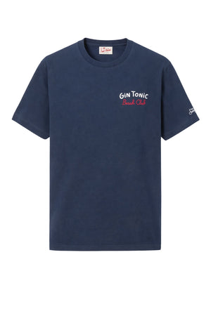 T-shirt da uomo a girocollo in cotone MC2 Saint Barth