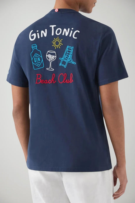T-shirt da uomo a girocollo in cotone MC2 Saint Barth