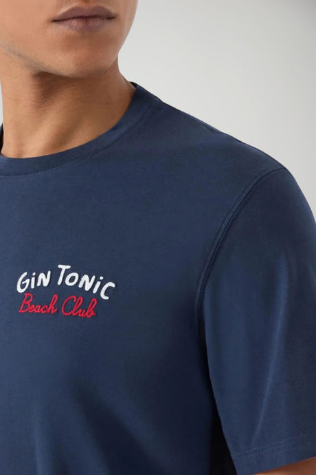 T-shirt da uomo a girocollo in cotone MC2 Saint Barth