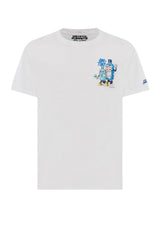 T-shirt da uomo MC2 Saint Barth con doppia stampa grafica e maniche corte