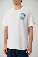 T-shirt da uomo MC2 Saint Barth con doppia stampa grafica e maniche corte