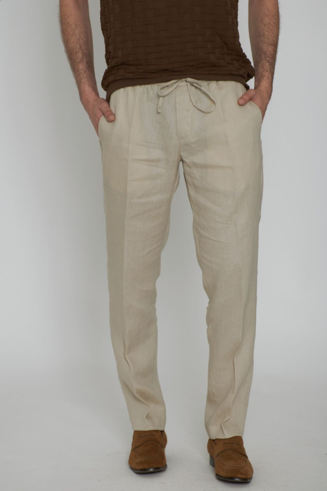 Pantalones de lino para hombre Michael Coal ADAM 3783