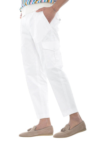Michael Coal pantaloni uomo BLAKE cargo in gabardina