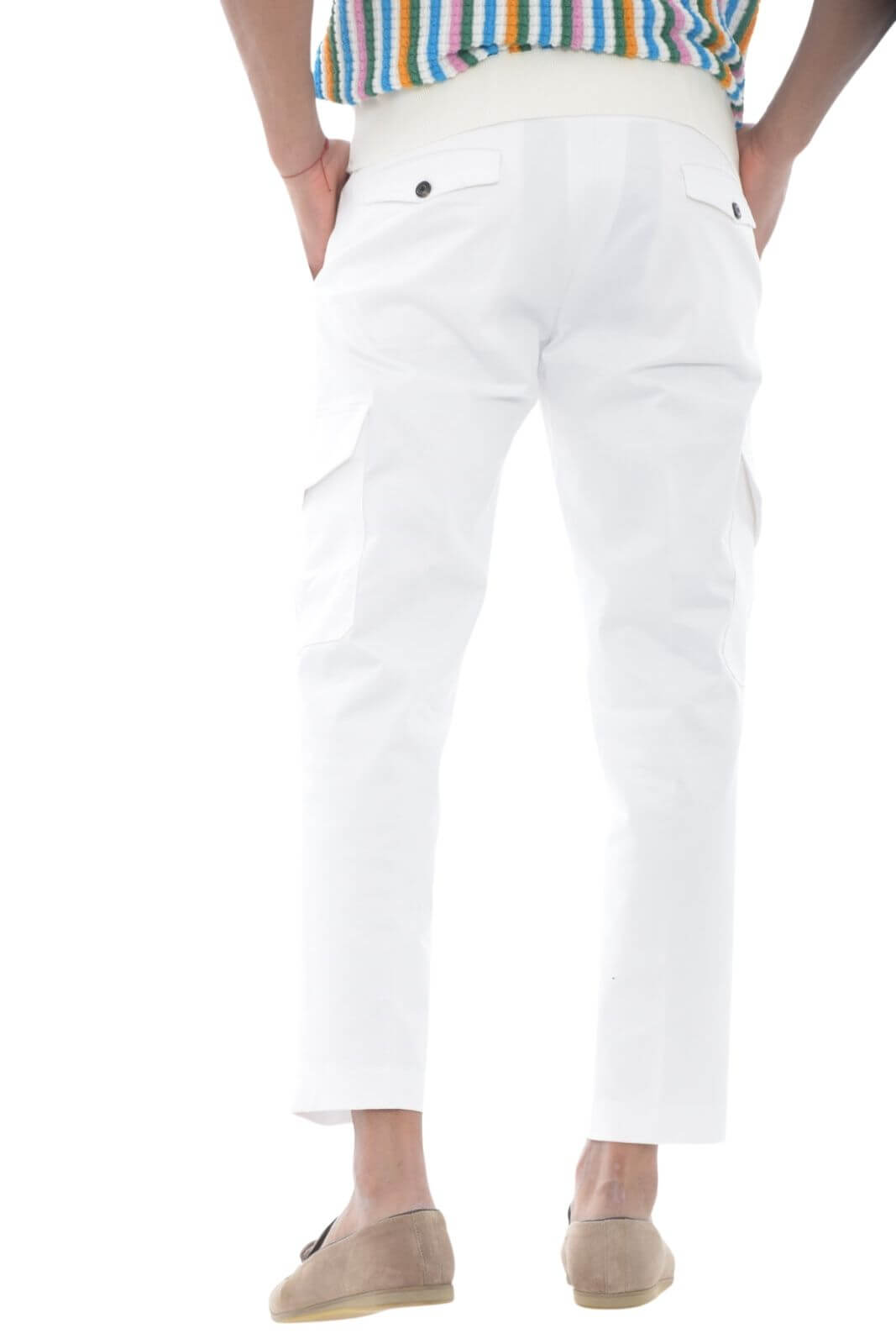 Michael Coal pantaloni uomo BLAKE cargo in gabardina
