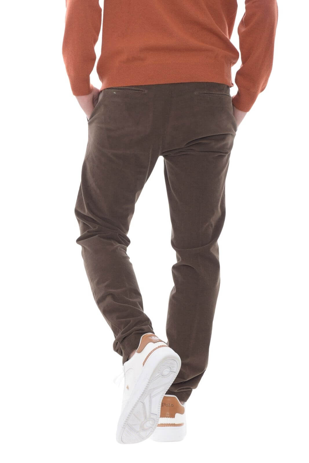 Pantalón de hombre Michael Coal BRAD confeccionado en terciopelo