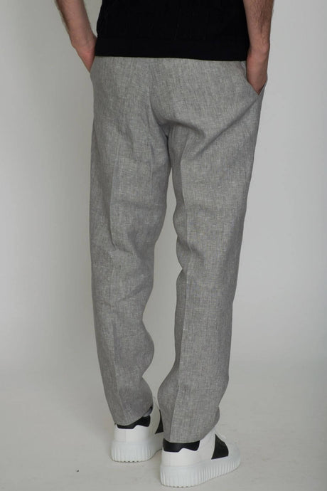 Michael Coal pantaloni uomo in lino