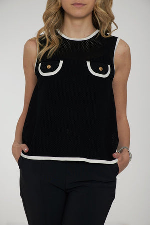 Elisabetta Franchi maglia donna in punto rete