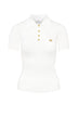 Elisabetta Franchi women's micro-ribbed polo shirt with pocket