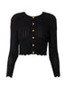 Elisabetta Franchi women's knitted cardigan with à jour embroidery