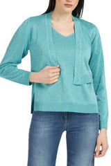 Seventy Cárdigan abierto de mujer de lúrex