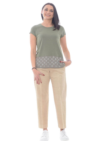 VDP T shirt Donna con strass sul fondo