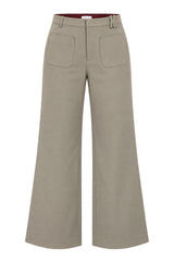 Malìparmi Pantaloni Donna Gamba Ampia in Cotone