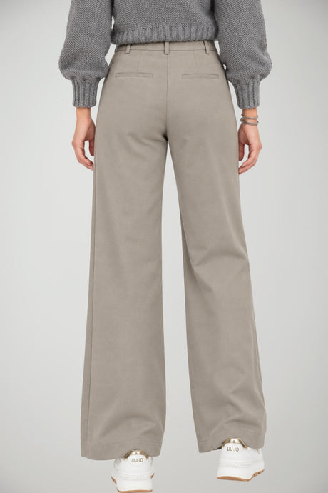 Malìparmi Pantaloni Donna Gamba Ampia in Cotone