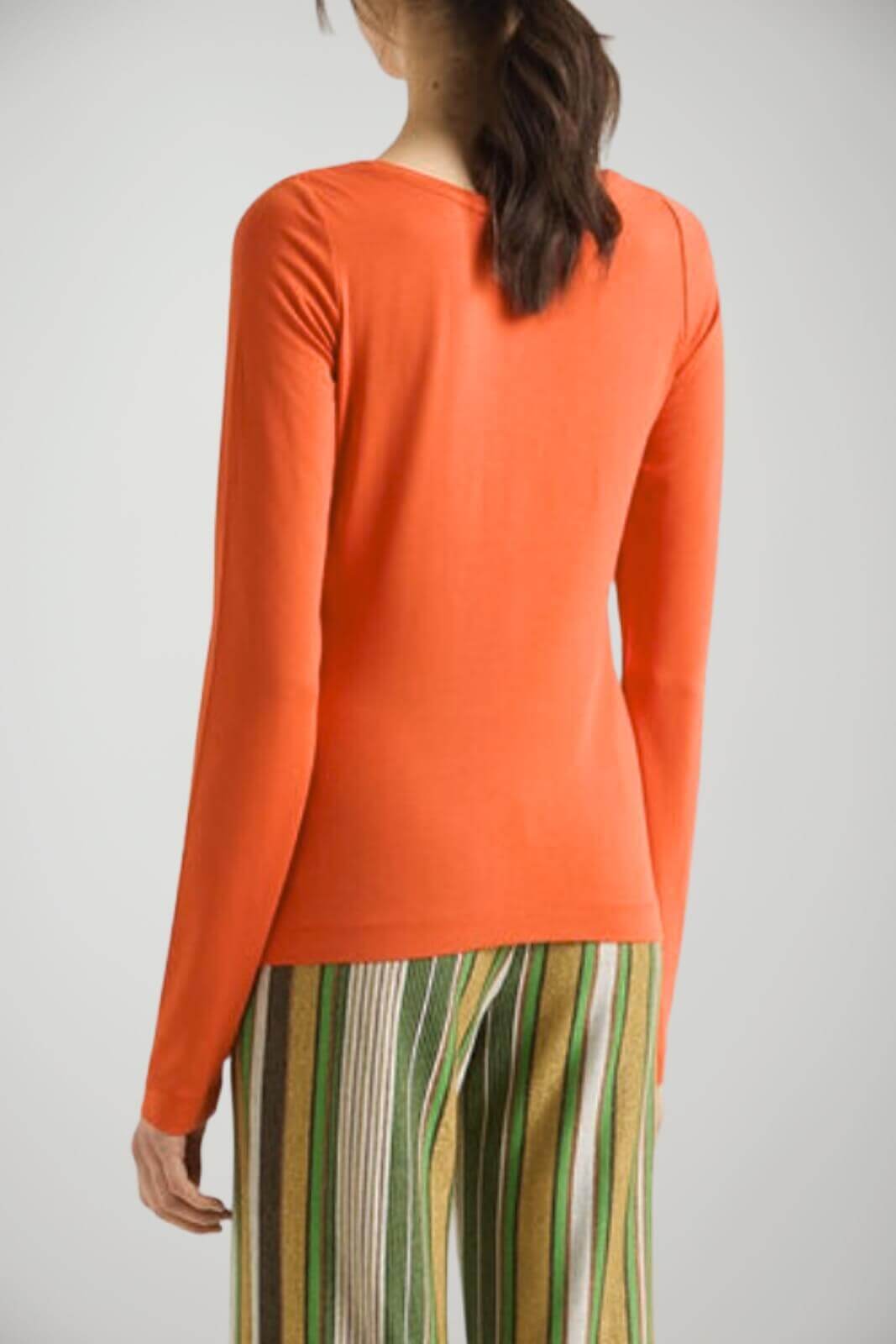 T-shirt donna girocollo in jersey retro