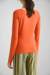 T-shirt donna girocollo in jersey retro