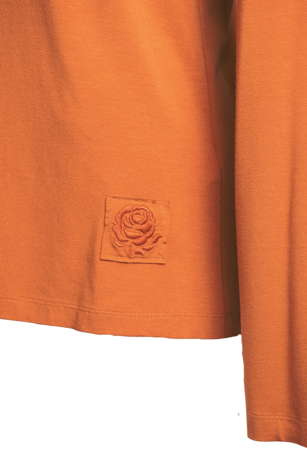 T-shirt donna girocollo in jersey dettaglio