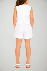 Manila Grace Gilet Bambina con bottoni Gioiello