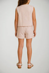 Manila Grace Gilet Bambina con Bottoni
