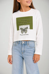Manila Grace T-shirt Bambina crop