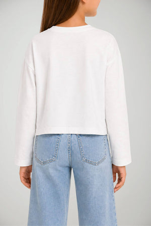 Manila Grace T-shirt Bambina maniche lunghe girocollo