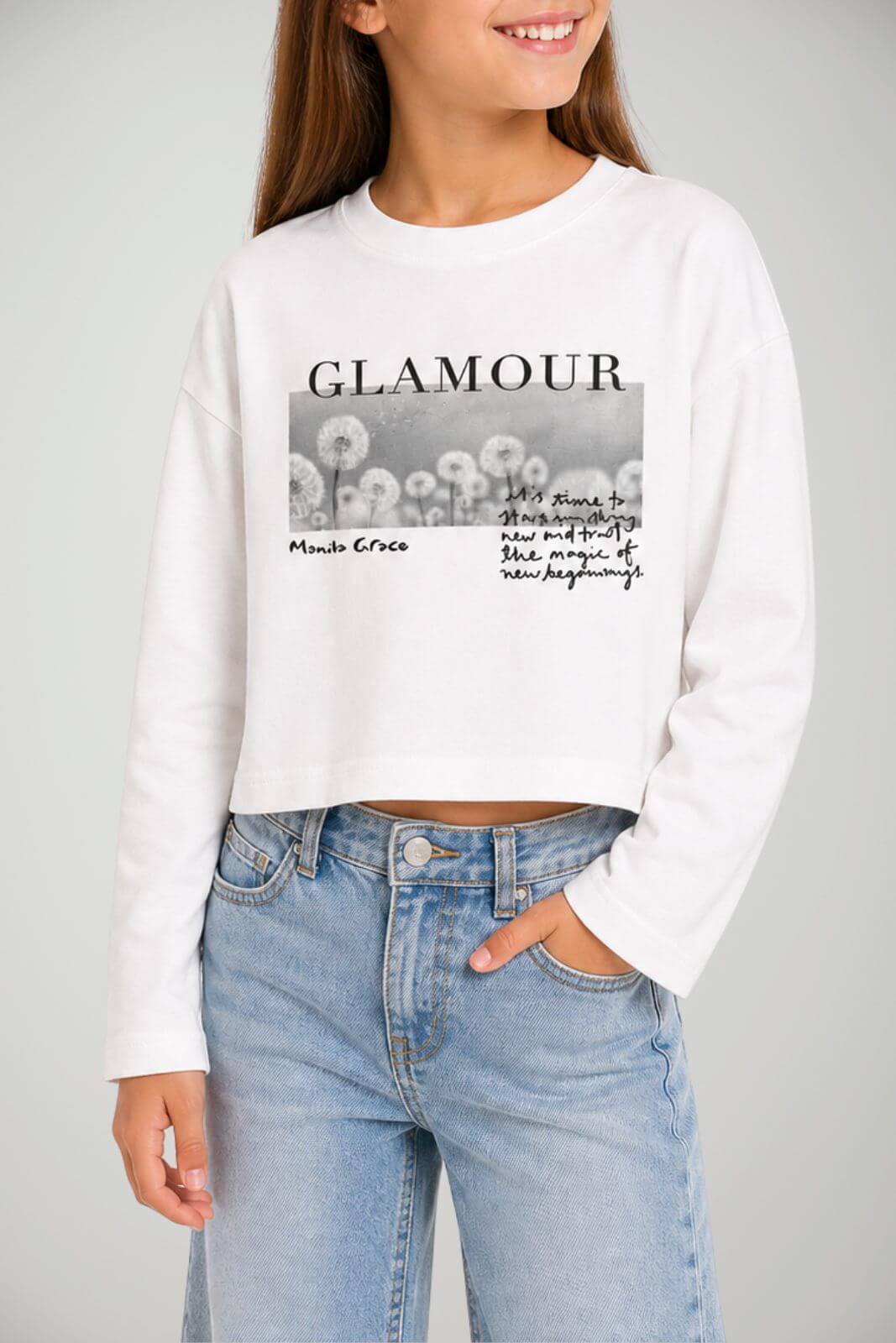 Manila Grace T-shirt Bambina con Stampa
