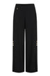 Manila Grace Pantaloni Donna a Palazzo con Spacchi