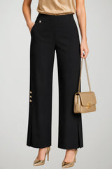 Manila Grace Pantaloni Donna a Palazzo con Spacchi