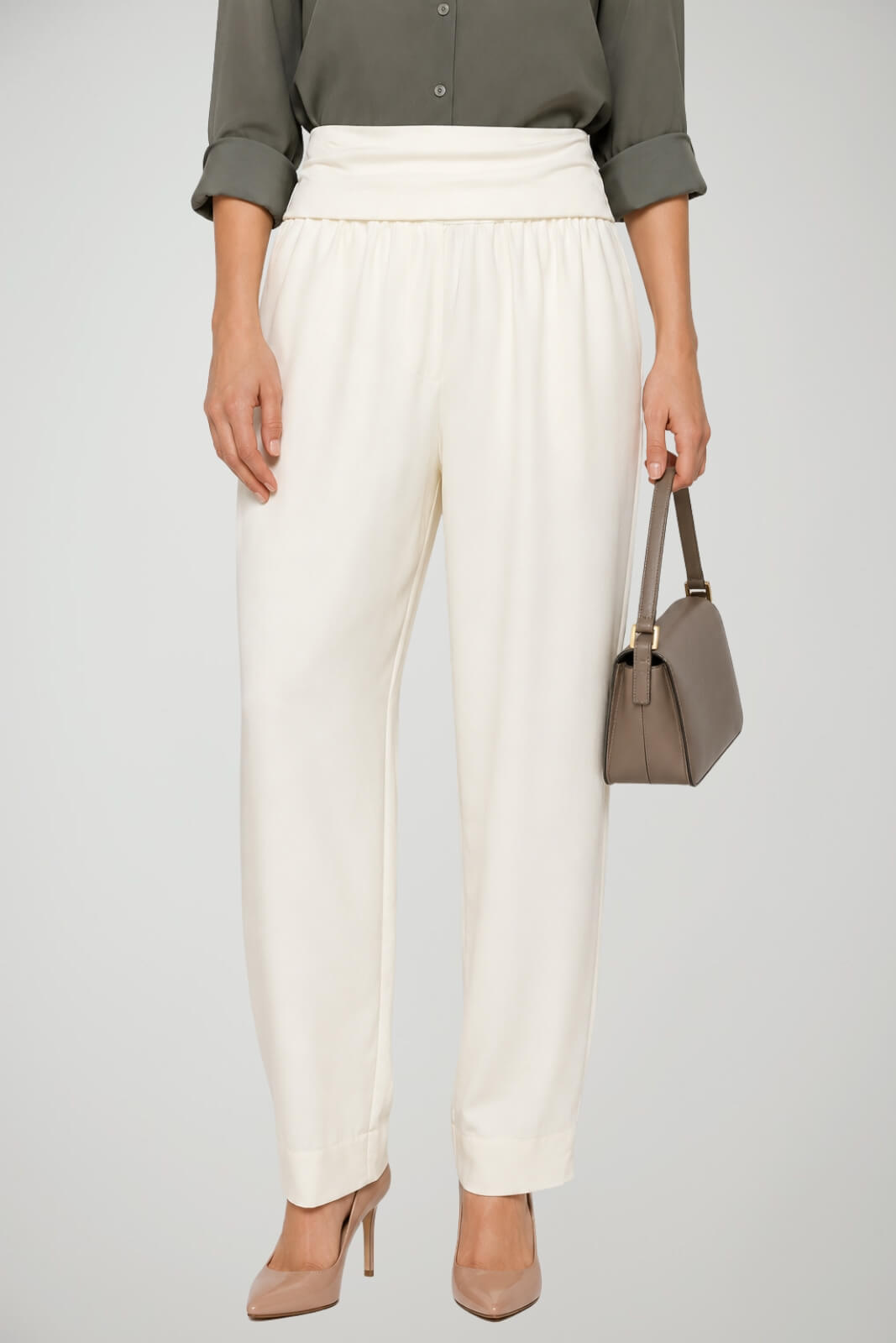 Manila Grace Pantaloni Donna slip on