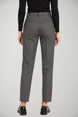 Manila Grace Pantaloni Donna chino gessato