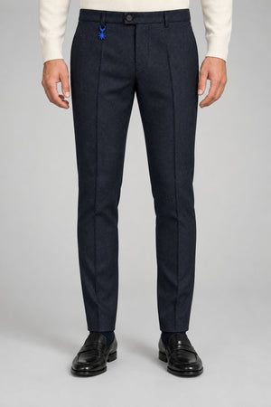 Manuel Ritz Pantaloni Uomo Skinny Fit in misto lana