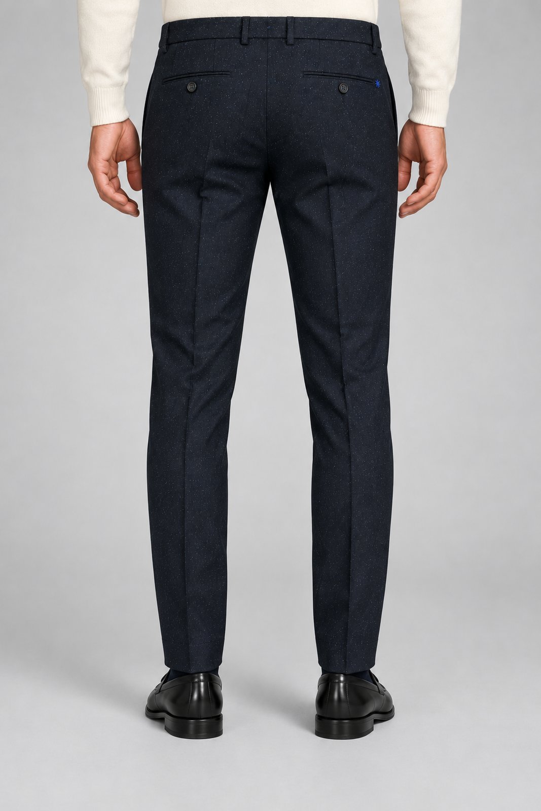 Manuel Ritz Pantaloni Uomo Skinny Fit in misto lana
