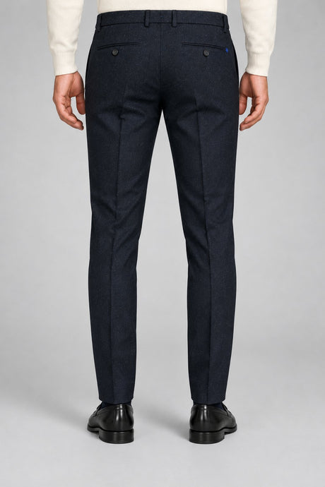 Manuel Ritz Pantaloni Uomo Skinny Fit in misto lana