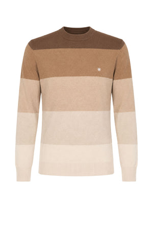 Manuel Ritz Maglia Uomo a righe multicolore