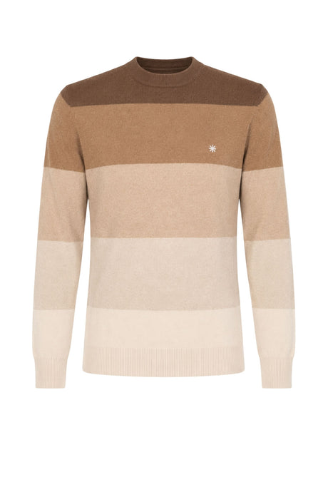 Manuel Ritz Maglia Uomo a righe multicolore