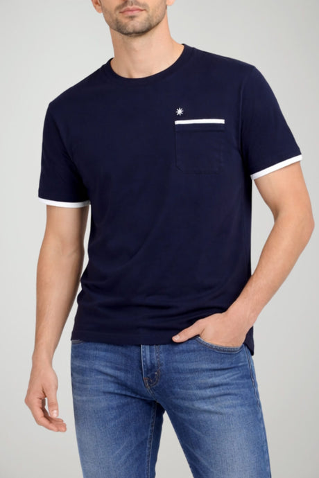 Manuel Ritz T-shirt Uomo in jersey con taschino