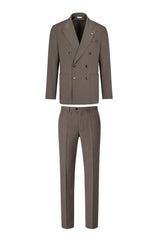 Abito da uomo Manuel Ritz doppiopetto in lana stretch