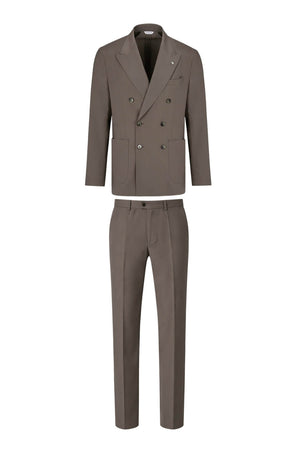 Abito da uomo Manuel Ritz doppiopetto in lana stretch