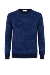 Manuel Ritz Maglia Uomo texture a quadri