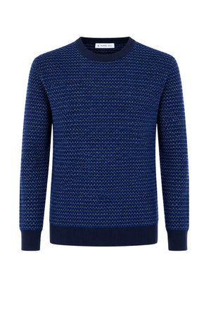 Manuel Ritz Maglia Uomo texture a quadri